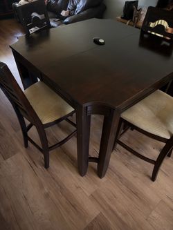 REAL WOOD TABLE WITH CHAIRS