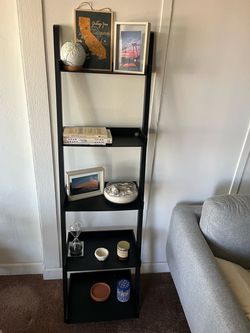 Black Ladder Bookshelf 5-Tier