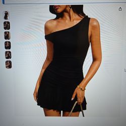 Trendy Queen Woman's Mesh off the shoulder Dress