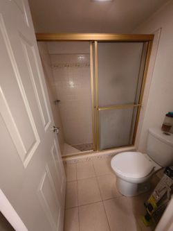 Bathroom sliding door