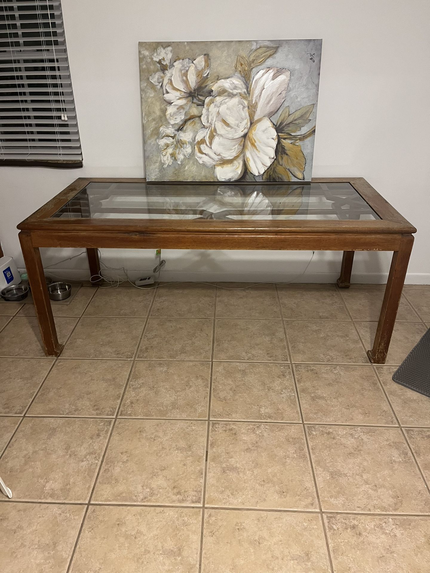 FREE Solid Heavy Real Wood Dinning Table