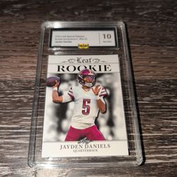 2024 Leaf Special Release "Draft Night Moment" Jayden Daniels card (#RA-24) ($20)