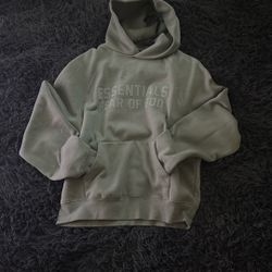 brand new fear of god essentials hoodie sycamore'