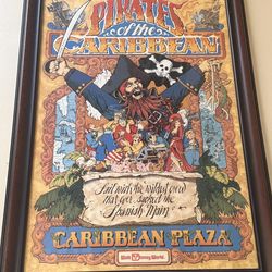 Vintage Disney 1982 Pirates Attraction Poster