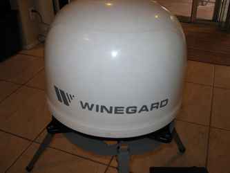 Satellite Antenna, Tripod Mount and Receivers