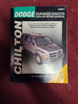 Chilton repair manual 2004-2006 Dodge Durango/Dakota