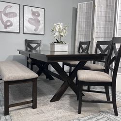 Espresso Dining Table set | Living Spaces 