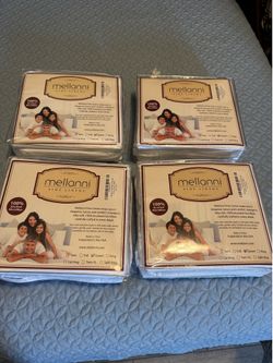 Mellanni Fine Linens 1800 Brushed Microfiber Bed Sheet Set Queen White Brand new in package #linens #bedding 4 pc set  4 back available  The price for