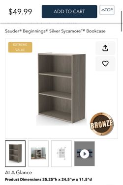 3 shelf bookcase