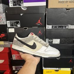 Nike Dunk Low CL White Cement size 10.5 USED (Needs Work)