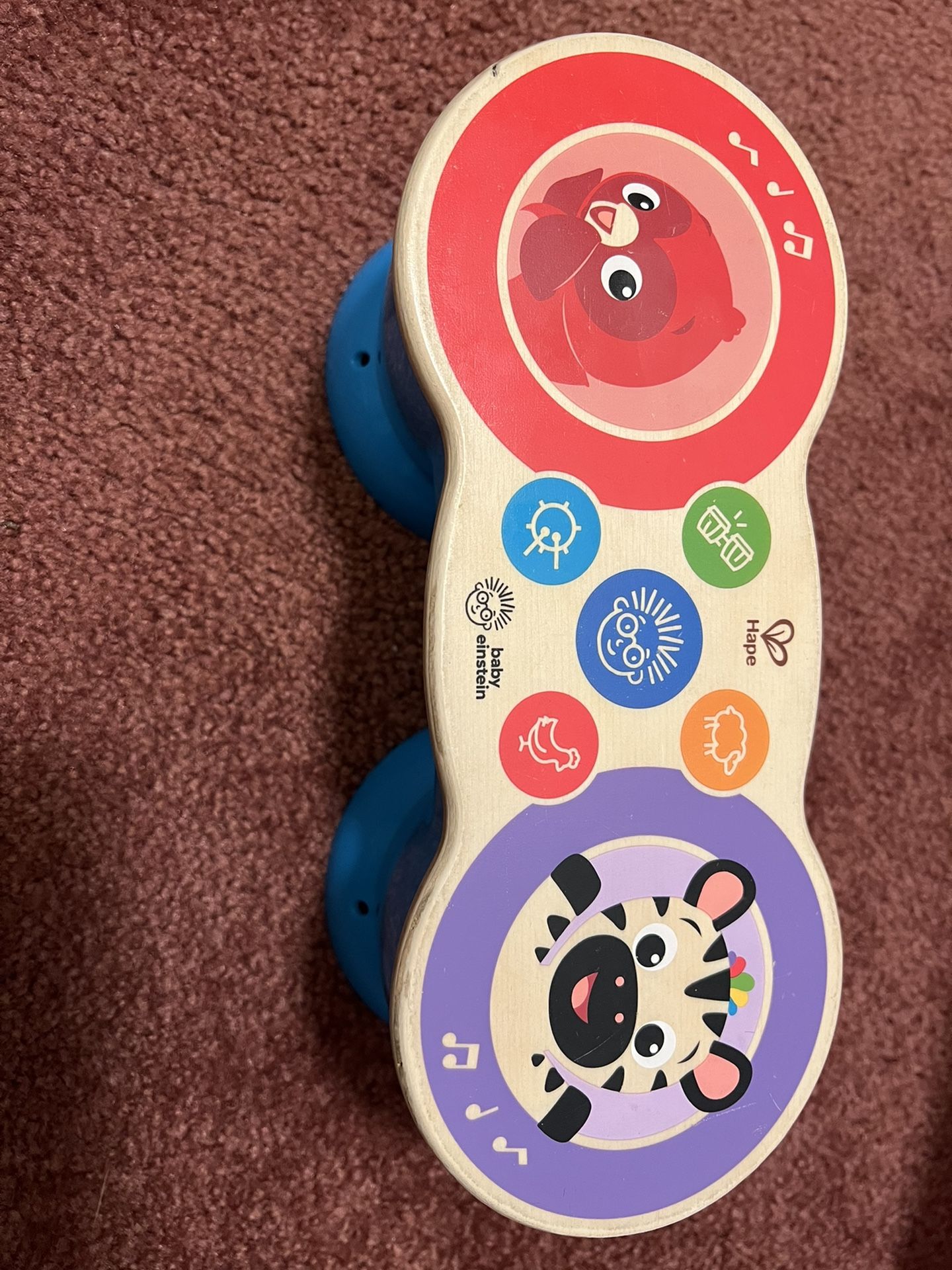 Children's music drums come with batteries