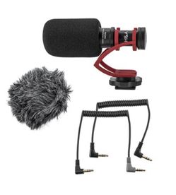 H&A Camera Microphone Directional Condenser Shotgun Video Microphone for Canon, Nikon, Fuji, Sony, Panasonic, Olympus DSLR Cameras, Smartphonesetc. (C