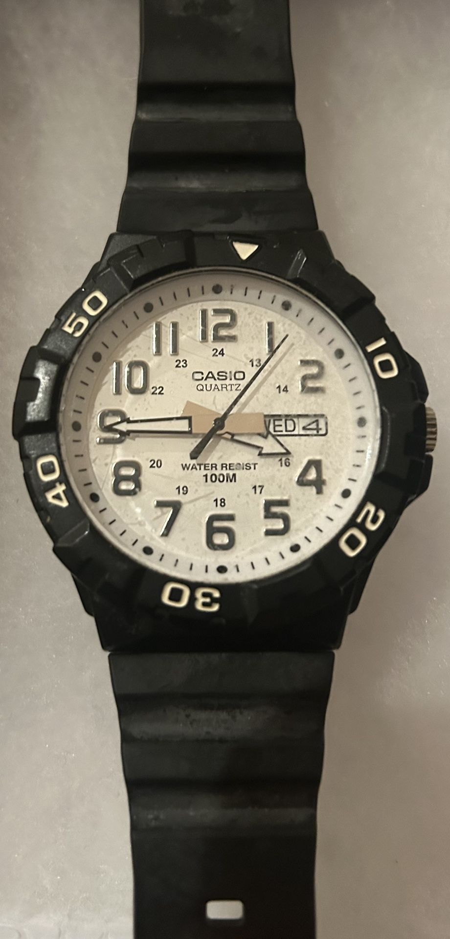 Casio MRW-210H-7 Original White X-Large Dial Analog Mens Watch 100m WR MRW-210