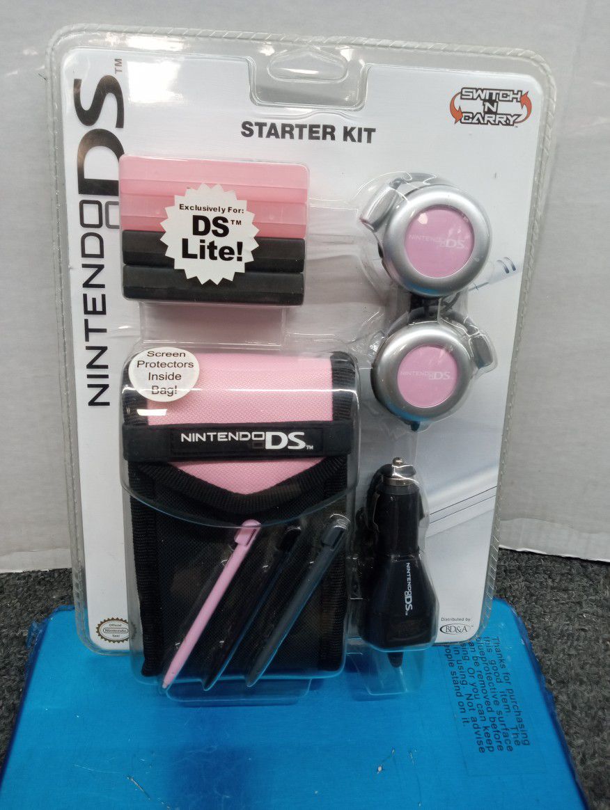 Nintendo DS Starter Kit Exclusively For DS Light Screen Protection Inside Bag