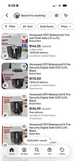 New Honeywell Open Box Waterproof Fire Safe — 50% Off! 🔐🔥