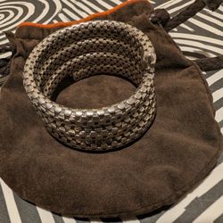 John Hardy Sterling Silver Flexible Wrap Bracelet Dot Collection 115g M