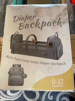 Diaper Backpack with changing pad