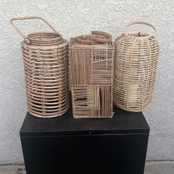 Basket Candle Holders