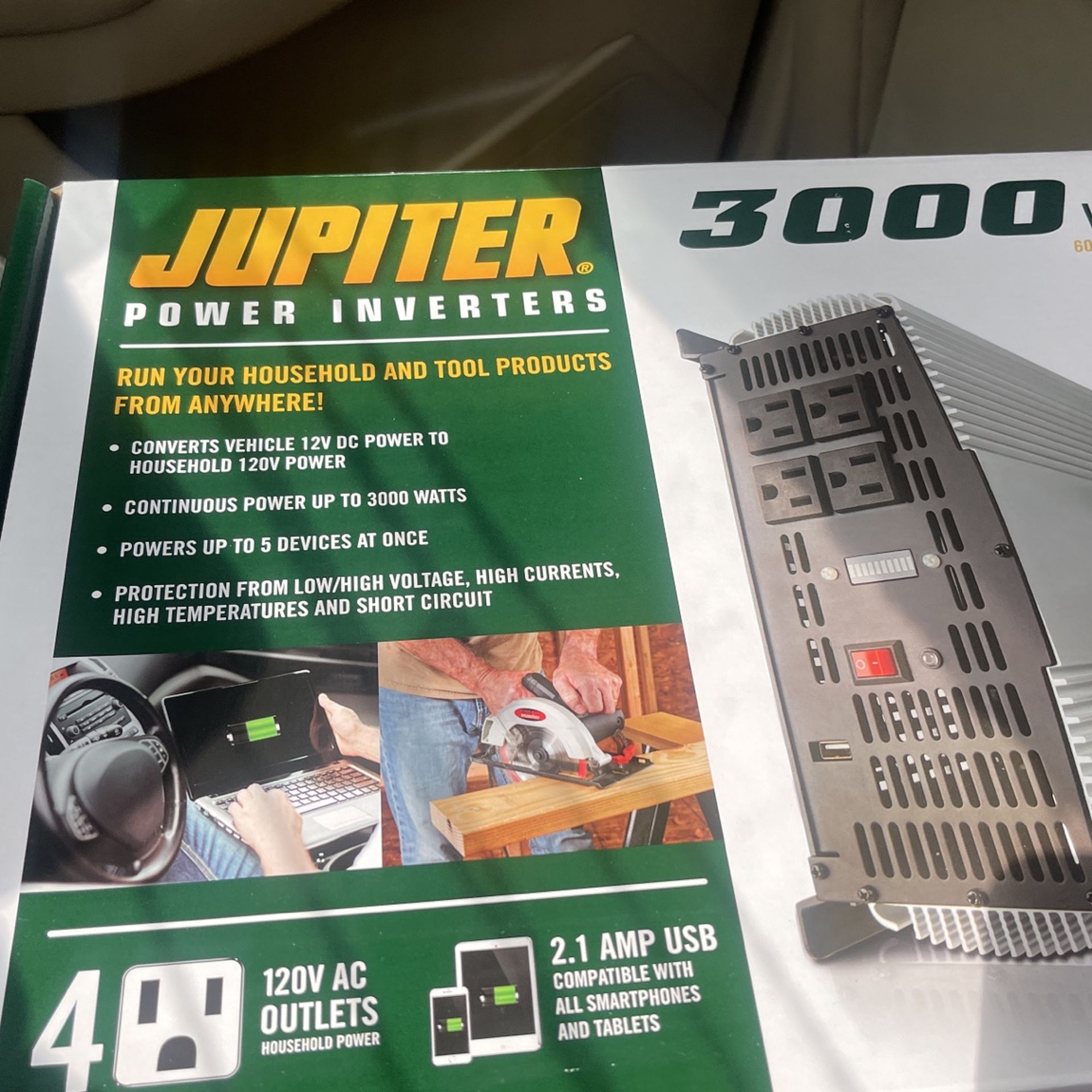 Jupiter Power Inverter 3000 Watt for Sale in Tampa, FL OfferUp