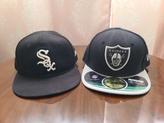 Kids New Era Fitted Hats Raiders and White Sox