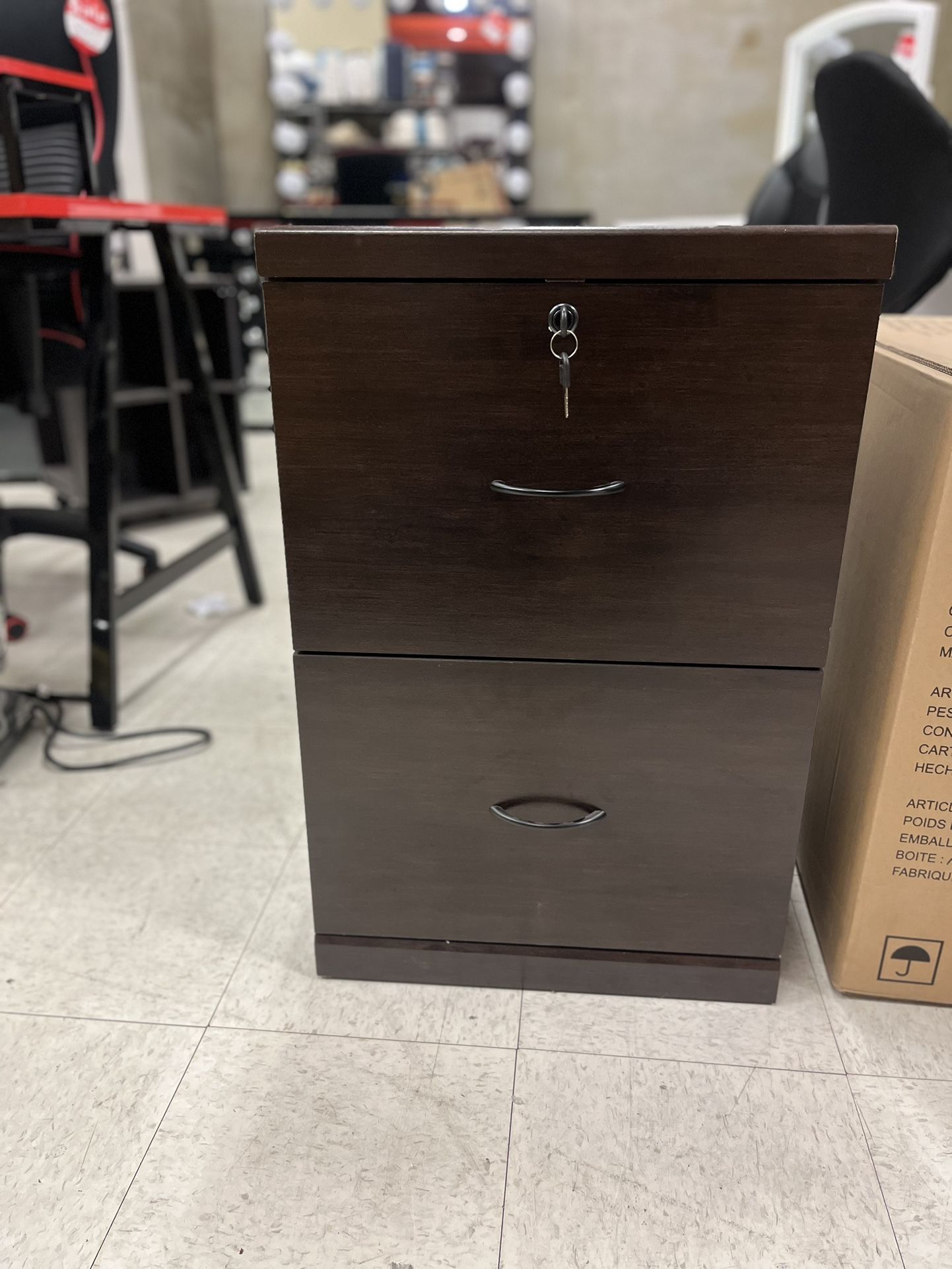 2 DRAWER LOCKING FILE CABINET