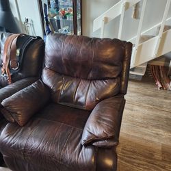 Leather Recliner In Good Shape Moving 
