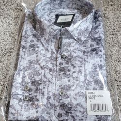 New Mens Bugatchi Dress Shirt - Size Large