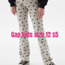 Kids Stretch Jersey Flare Leggings Size XL (12)💖