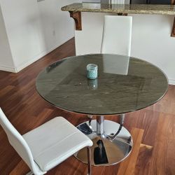 Kitchen Table with Glass Top