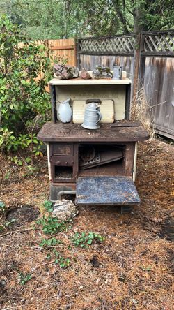 Old wood-burning stove