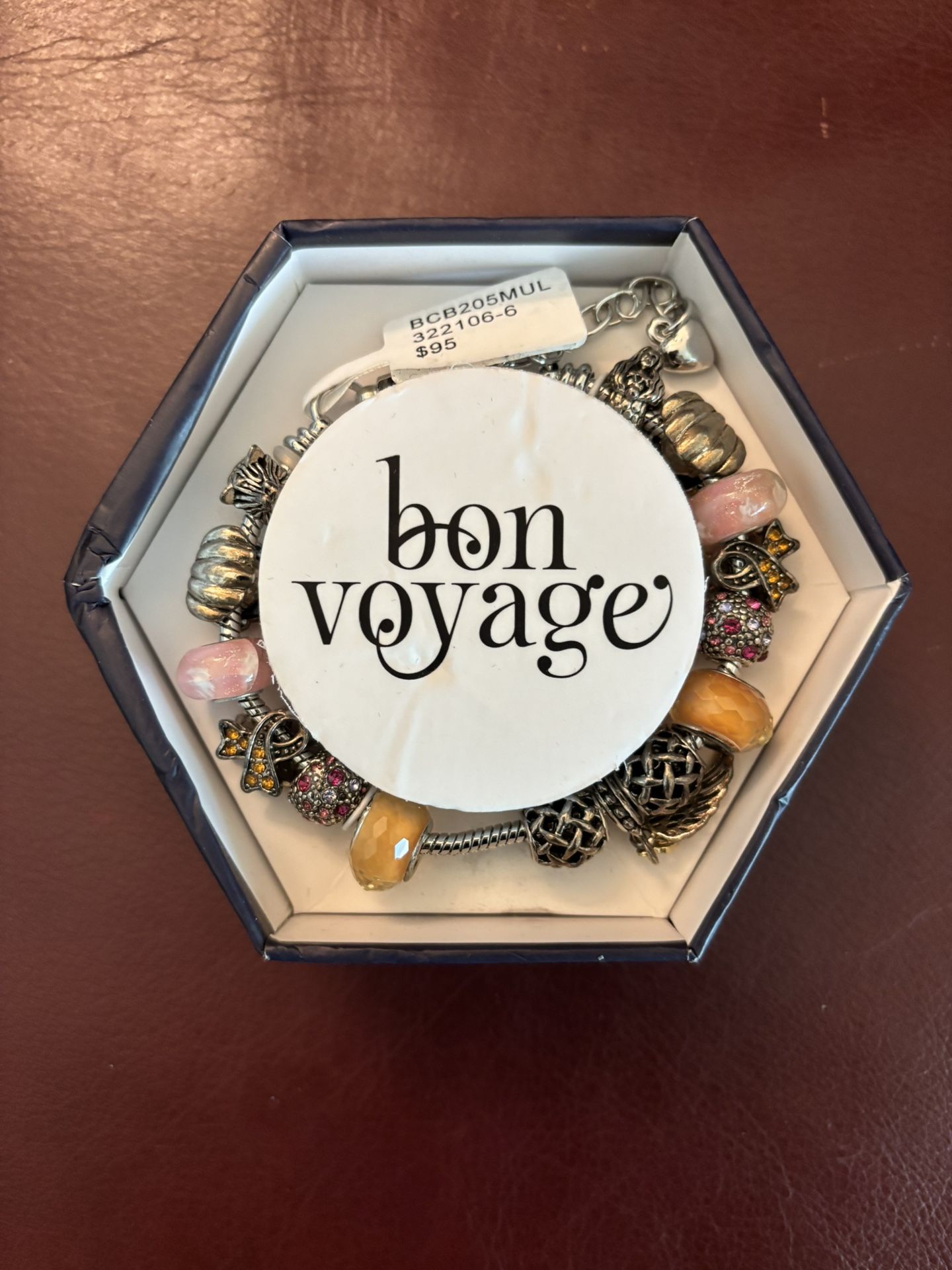 Bon Voyage Cruise Charm Bracelet