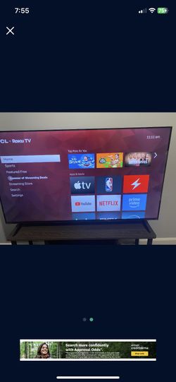 TCL 55 INCH TV 4K HDR $130