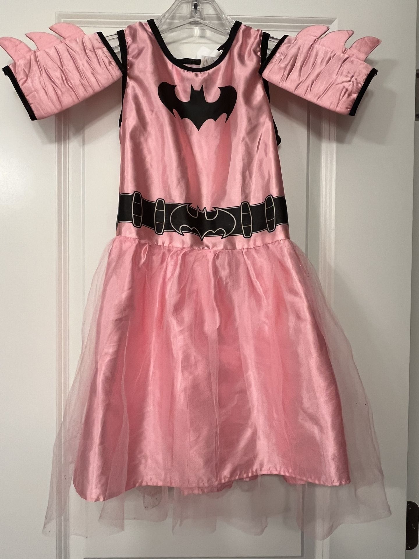 Kid’s Size Medium Bat Girl Halloween Costume With Arm Bands