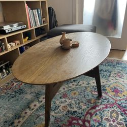 Oval Wood Coffee table 