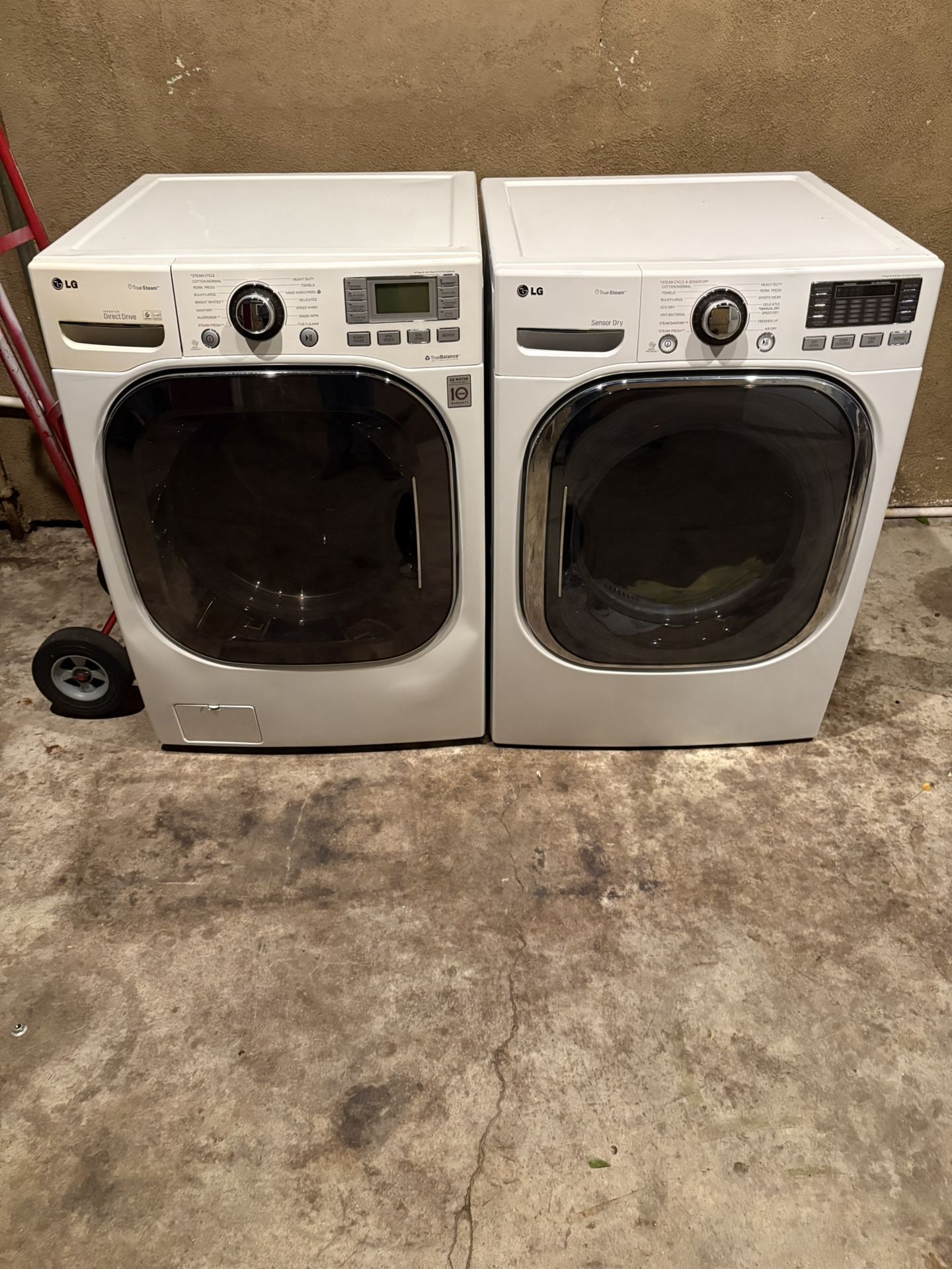 Lg Stackable Or Side By Side Washer And Gas Dryer