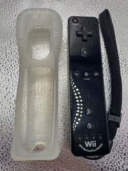 Official Nintendo Wii MotionPlus Controller Black RVL-036 OEM Tested With Case