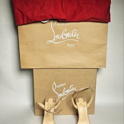 Christian Louboutin Loubi Queen High Hills Shoes 
