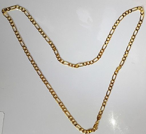 Mens Gold Plated Link Chain Necklace (30inch)