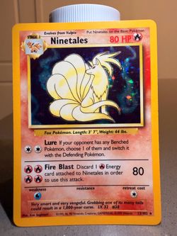 Ninetales Base Set Holo LP 12/102 Pokemon TCG