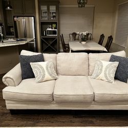 2 Large Sofas and Love Seat. Comfy and Formal. Seats A Ton Of People!  