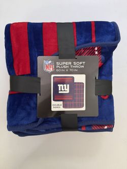 NY Giants Super Soft Plush Throw 60 X 70 Double-Sided