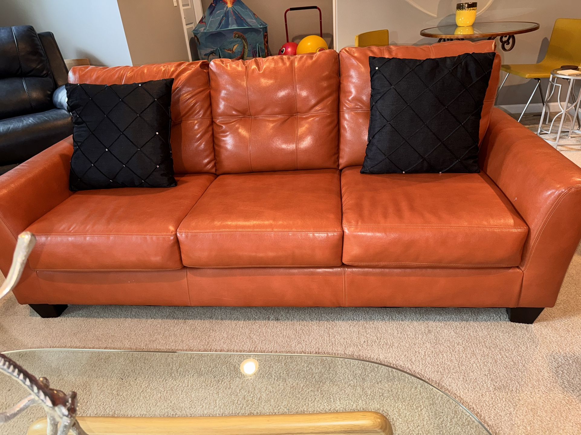 Poly And Bark italian leather sofa