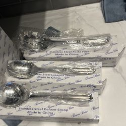 Princess House steel utensil set.