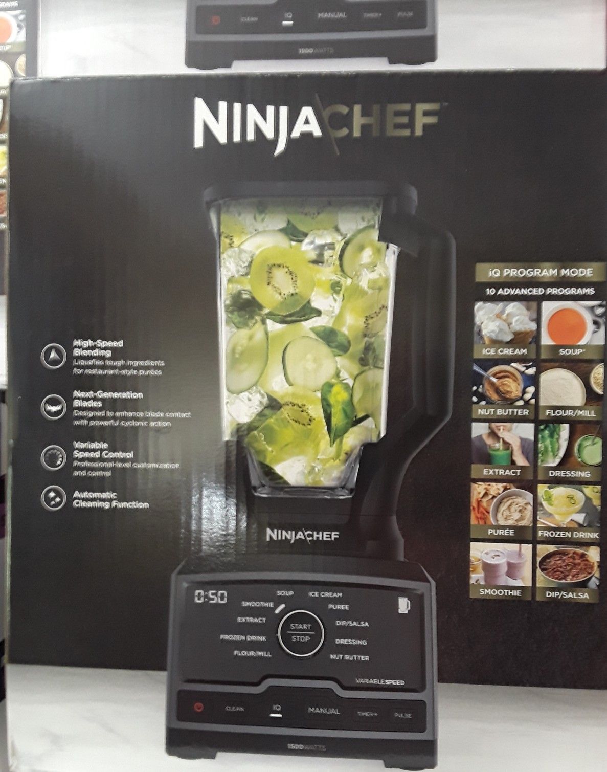 Super Luxury Ninja Professional Chef Blender 1500 Watts Motor 2.5 Horsepower. Professional Performance. Mod CT800..Brand New in box..