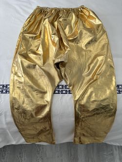 MC Hammer Pants Gold. One Size Fits I All