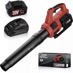 Cordless Leaf Blower With Charger And Battery 