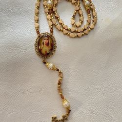 the Golden Touch|beautiful Corded Rosary 