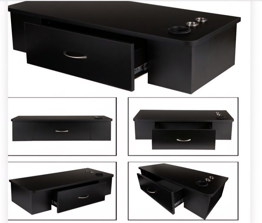 Wall Mount Black Hair Station