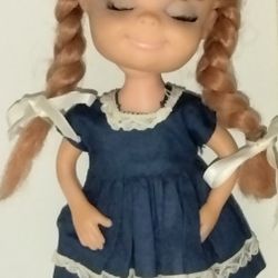 Vintage 1967 Uneeda Doll In Original Dress