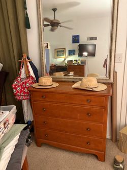 Dresser with mirror